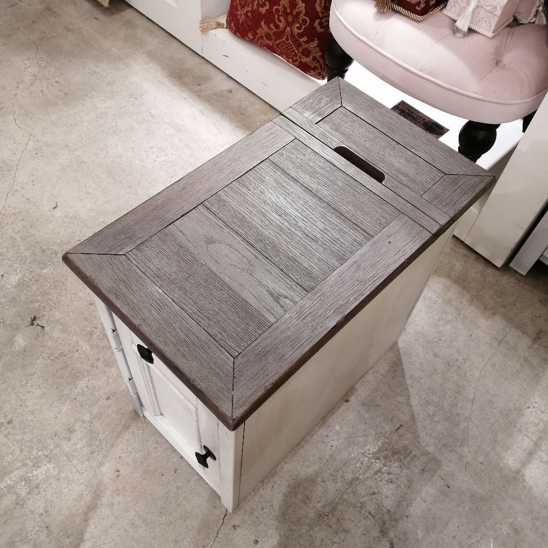 1【希少】 ホームチェア サイドテーブル ナイトテーブル 木製 収納 キャンプ