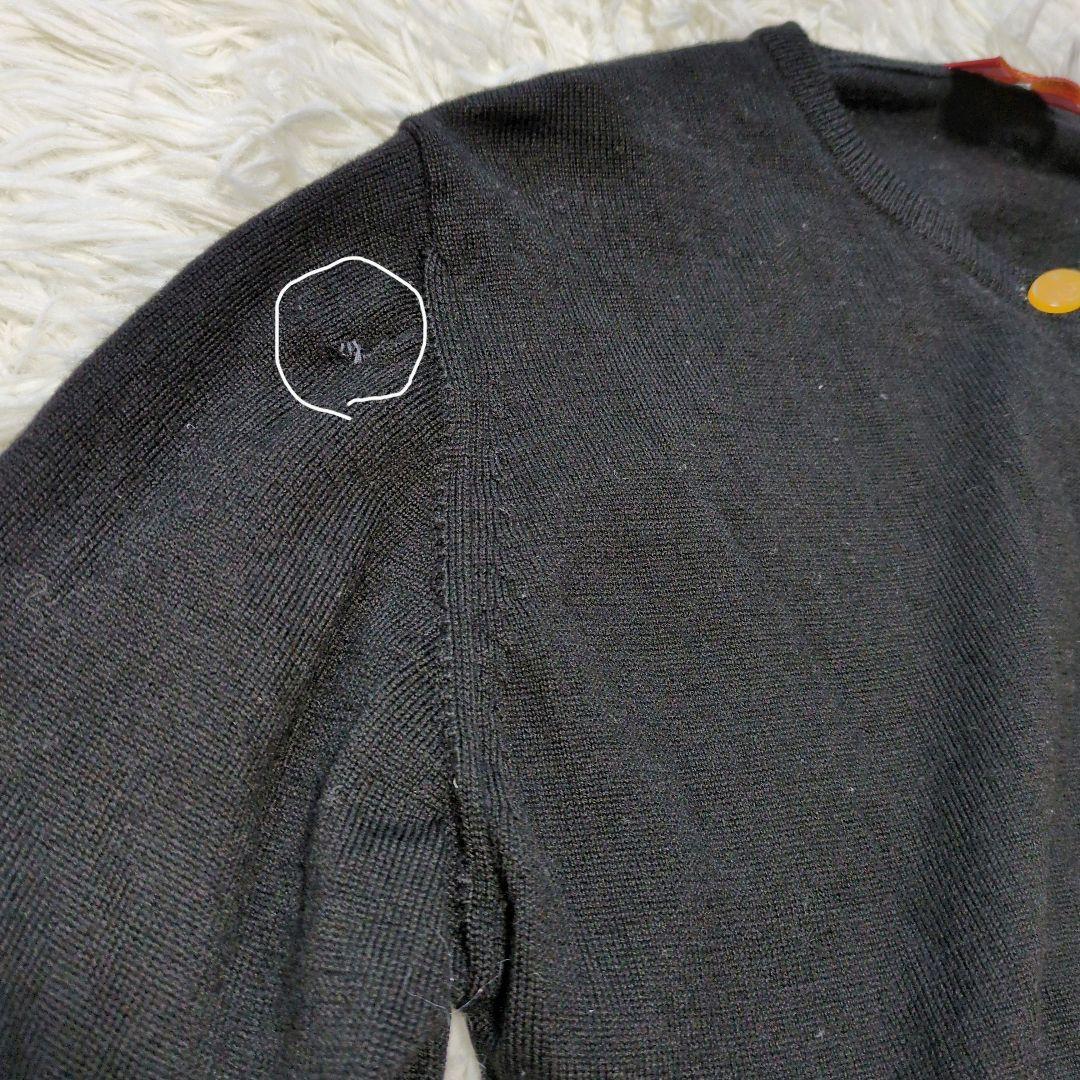 希少✨ヴィヴィアンウエストウッド オーブ刺繍 カーディガン 黒　M