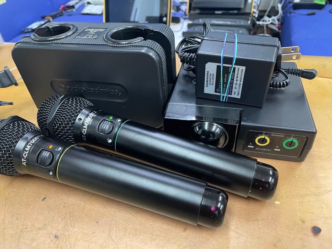 audio-technicaワイヤレスマイクセットCR701+CLM7000