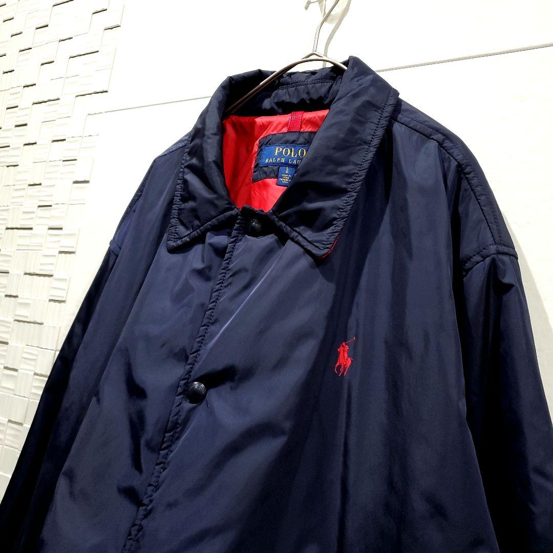 【美品！L】ラルフローレン　中綿入りジャケット、パディングジャケット ネイビー