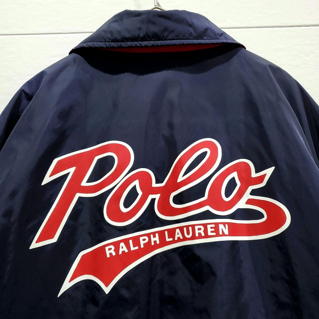【美品！L】ラルフローレン　中綿入りジャケット、パディングジャケット ネイビー