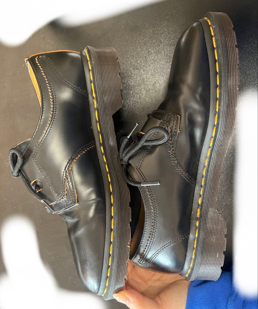 Dr. Martens ブラック イエローステッチ　タイシューズ