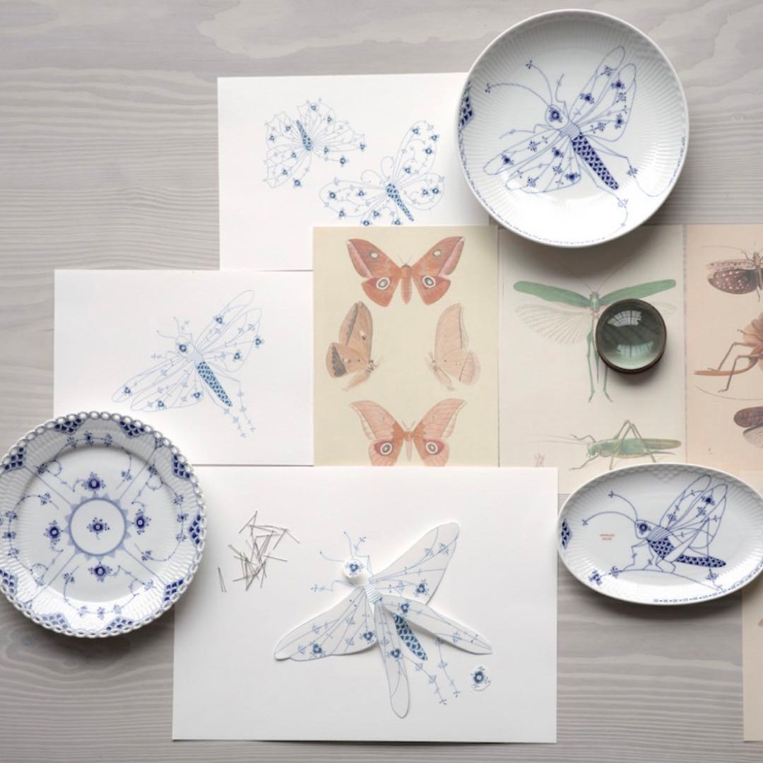 ロイヤルコペンハーゲン ロイヤルクリーチャー ディーププレート グラスホッパー