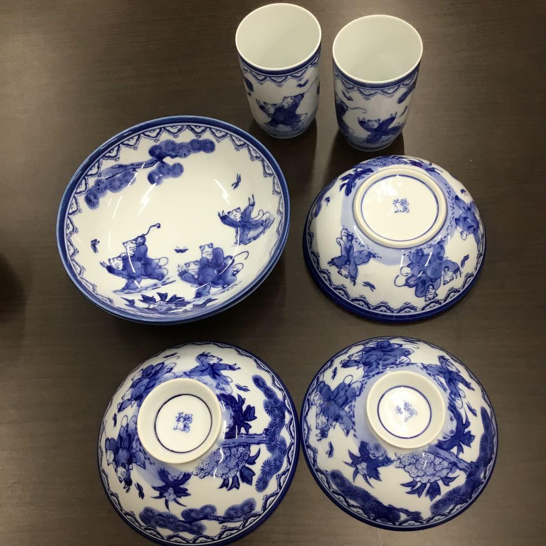 鍋島焼　花山　華山　湯呑　鉢　茶碗　45点まとめ売り