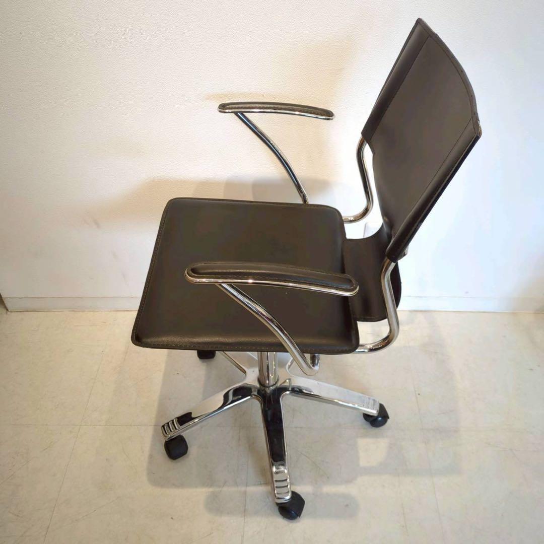 デスクチェア　ワーキングチェア　黒　昇降椅子　キャスター