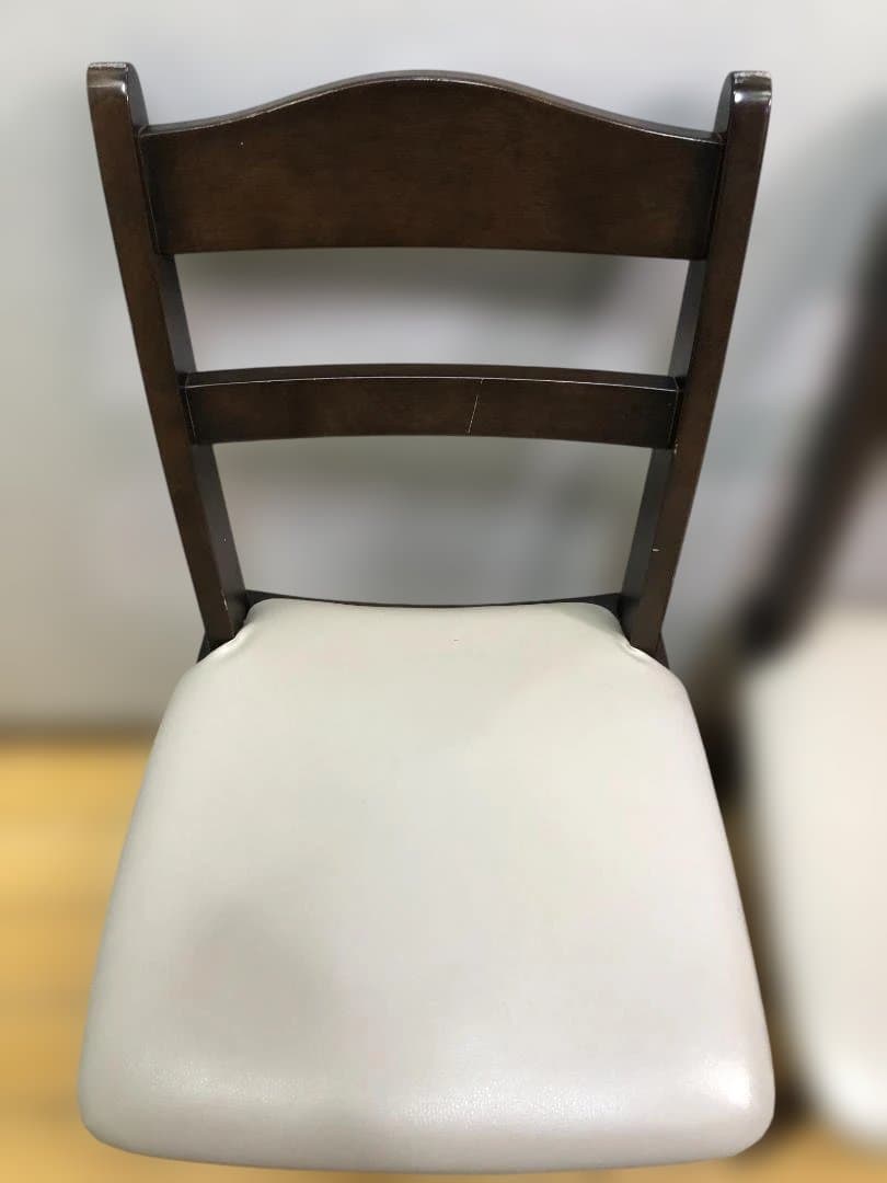 送料無料 ニトリ ダイニングチェア 回転椅子 2脚　ブラウン 251112