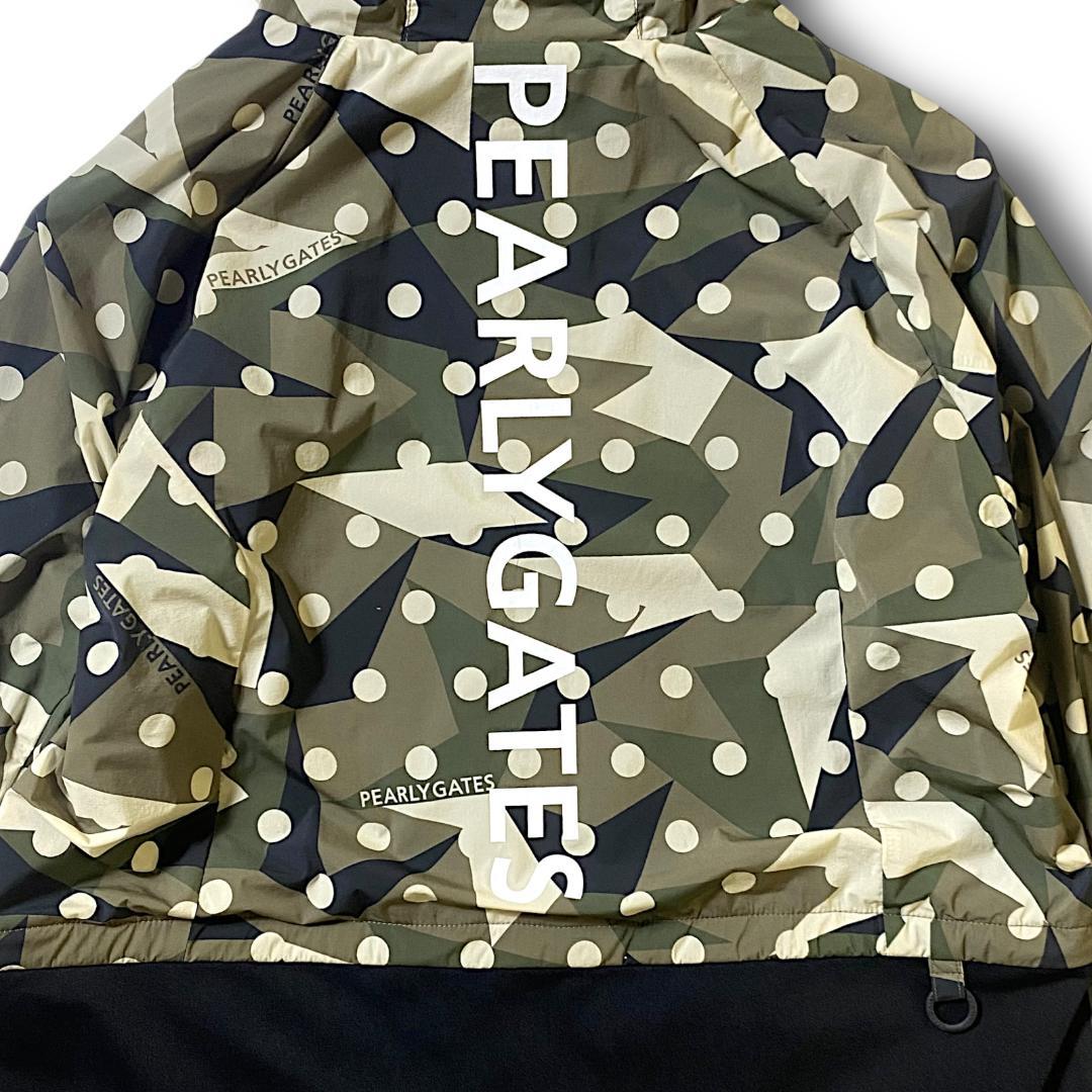 1 新品 パーリーゲイツ 定価5.9万 ビッグロゴ ロングジャケット カモドット