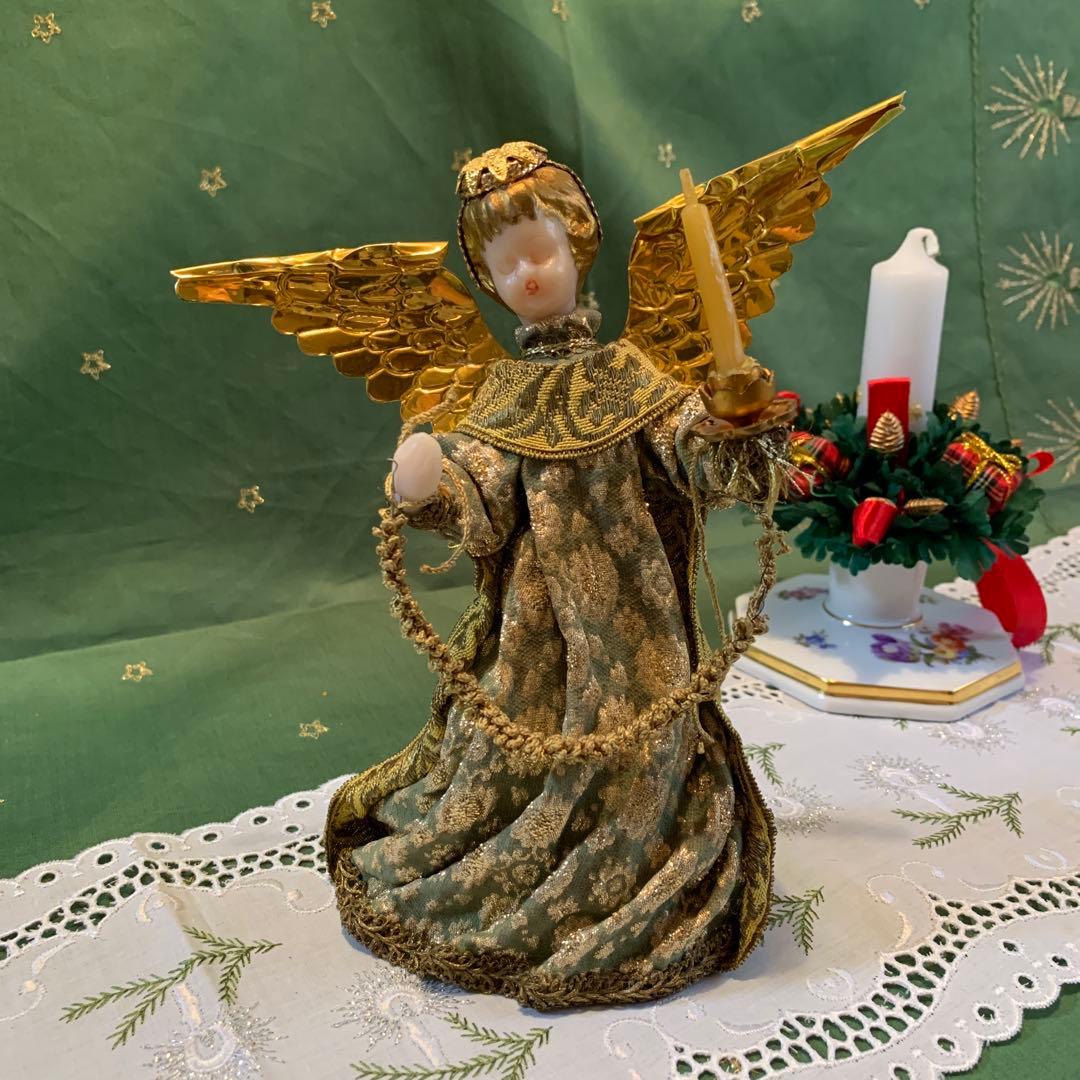 西ドイツ製　レア・ビンテージのkoestel社の蝋燭を持つ天使！可愛い！