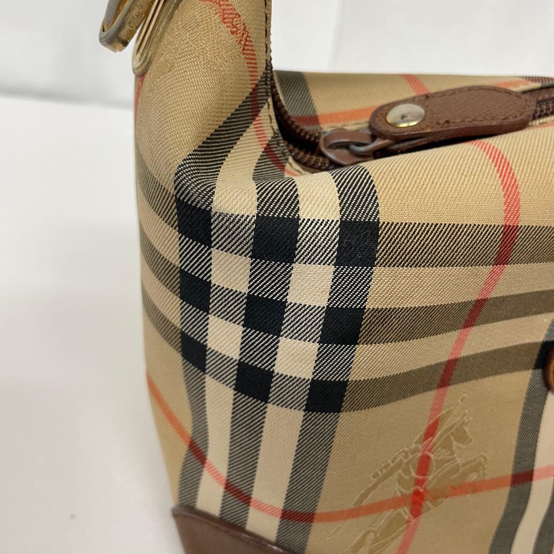 バーバリー ハンドバッグ ノバチェック シャドーホース キャンバス　トートバッグ