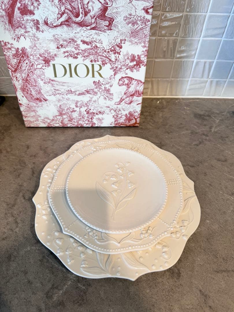 Dior すずらん Lily プレートセット 六セット