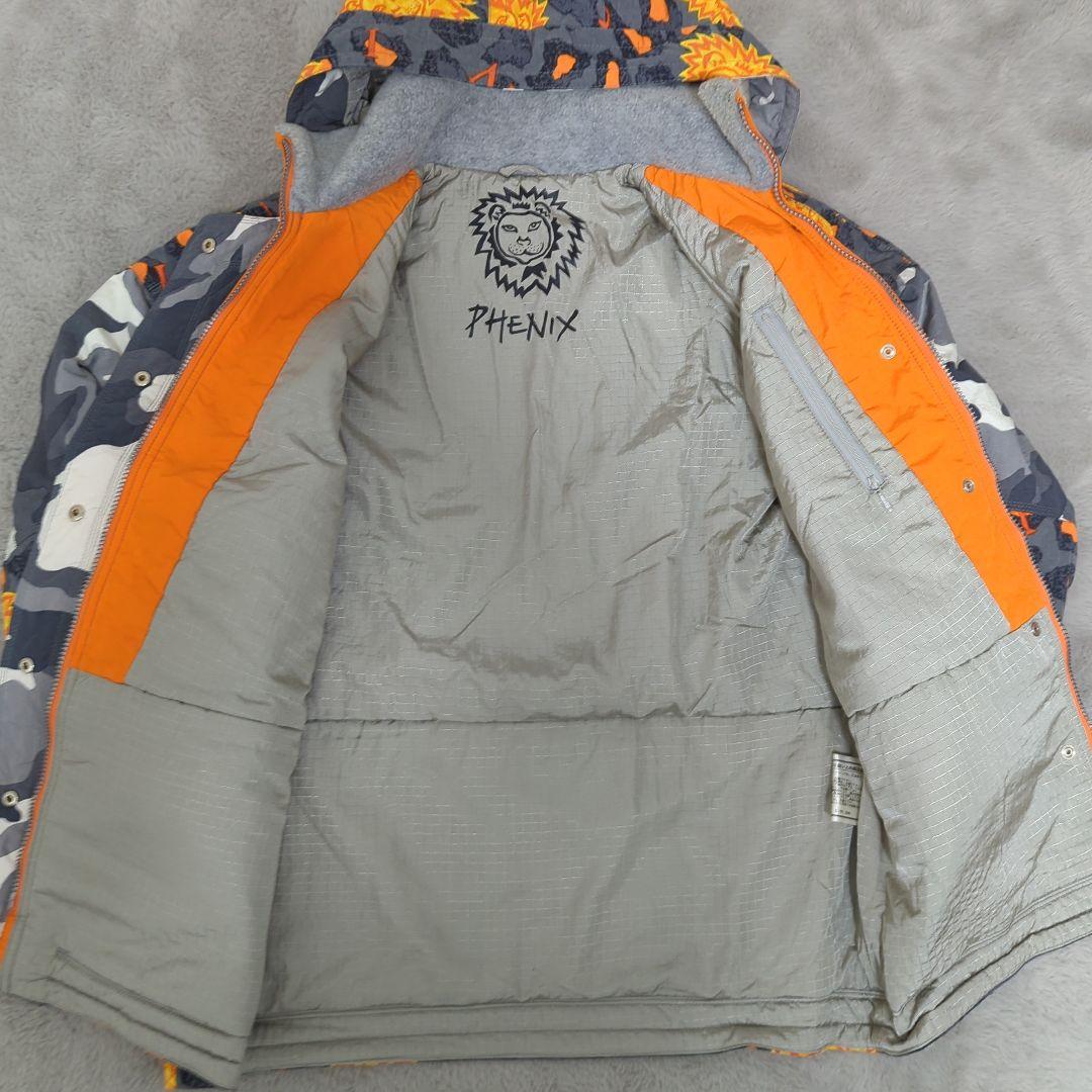 【美品】phenix ライオン柄 スノボウェア セットアップ上下 M