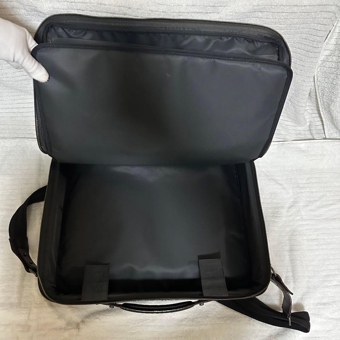 【美品】dunhill（ダンヒル） ブリーフケース 大容量 A4収納可 バッグ