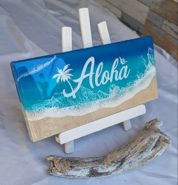 Hawaiiを感じる　Ocean Aloha plate