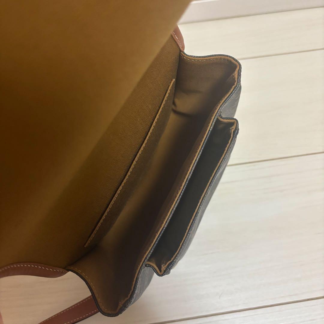 ゆ*読様 CELINE ミディアム フォルコバッグ トリオンフキャンバス＆カーフ