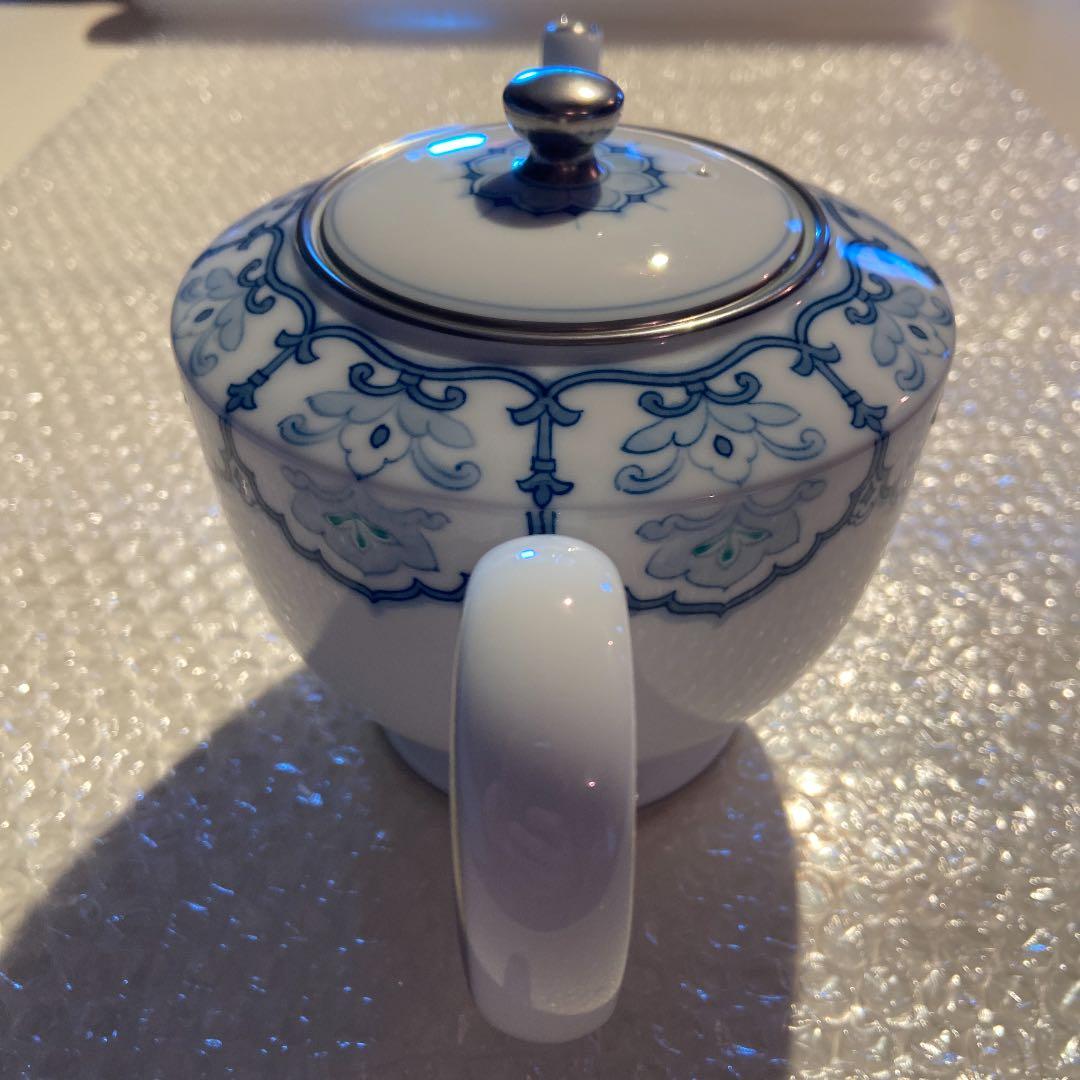 大倉陶園　呉須正倉院　ポット（大）