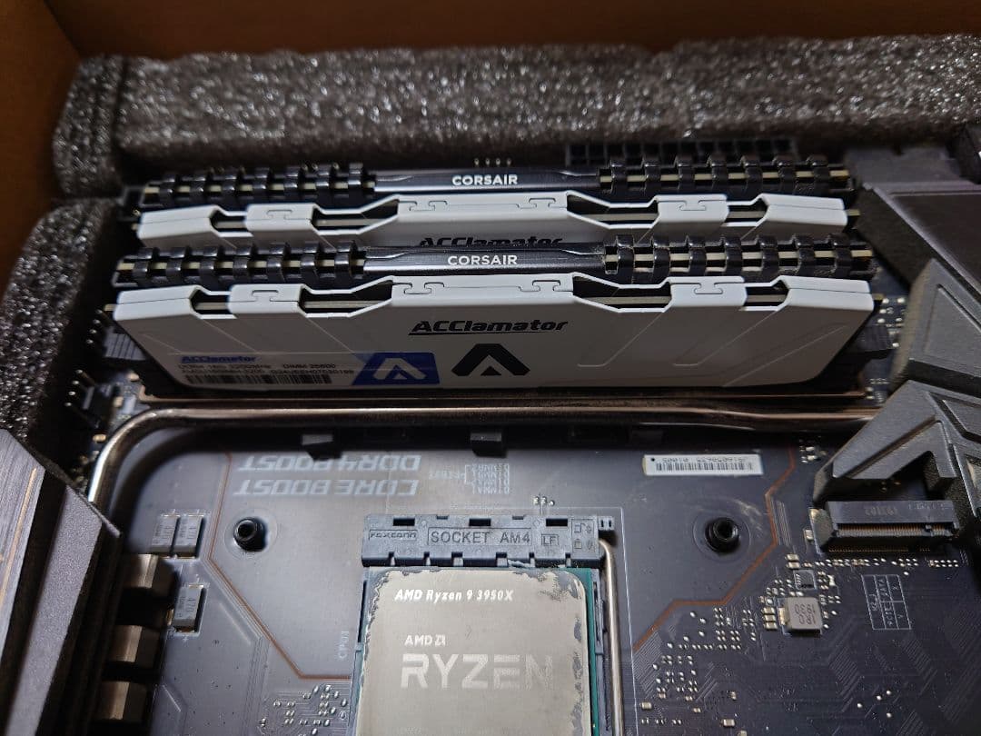 MSI MEG X570ACE Ryzen9 3950X　DDR4メモリ64GB