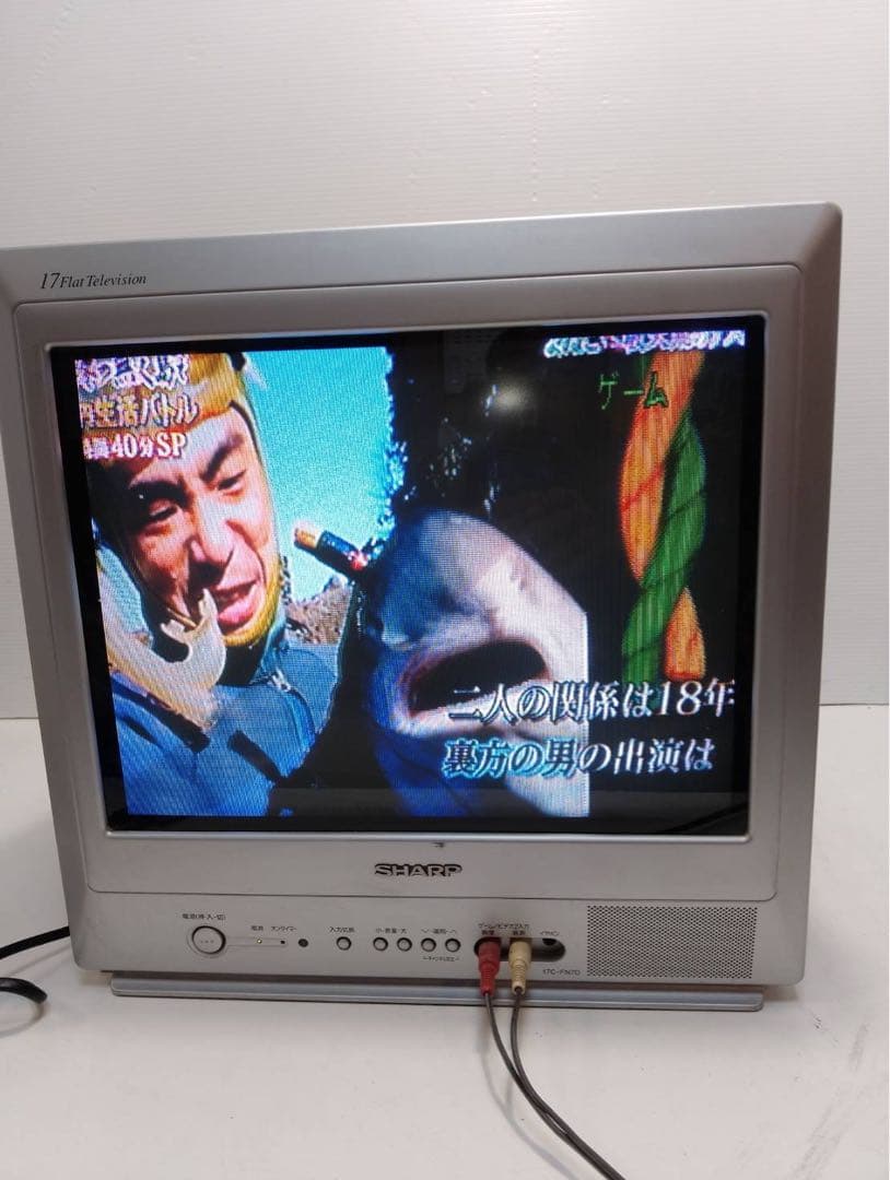 【動作確認済】SHARP シャープ 17型 ブラウン管テレビ 17C-FN70