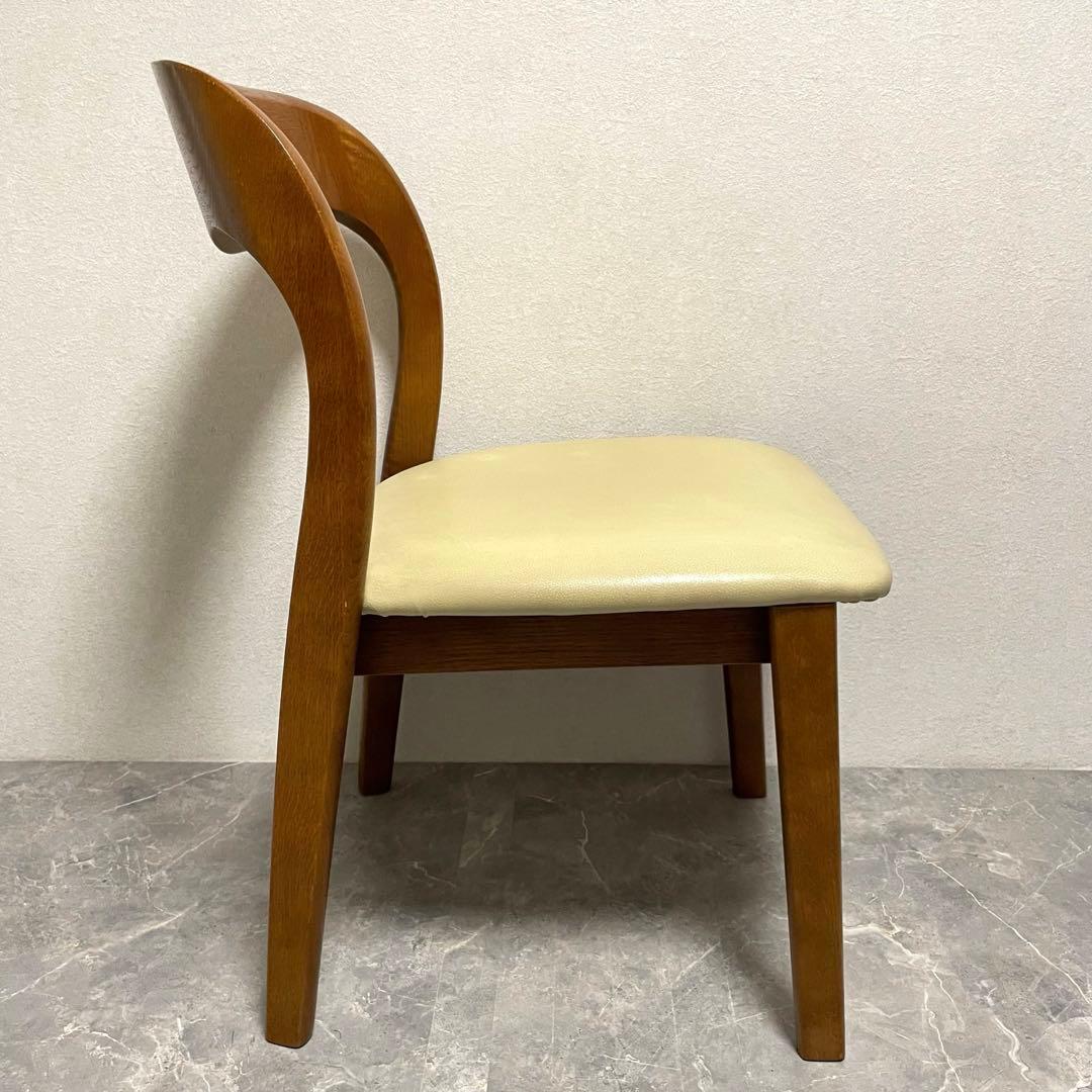 飛騨家具　シラカワムンク　ダイニングチェア　北欧モダン　オーク無垢材 ２脚セット