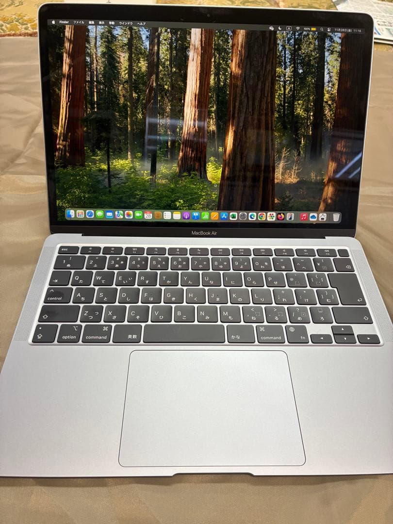 電池100％ MacBook Air (M1, 2020) メモリ8G 256G