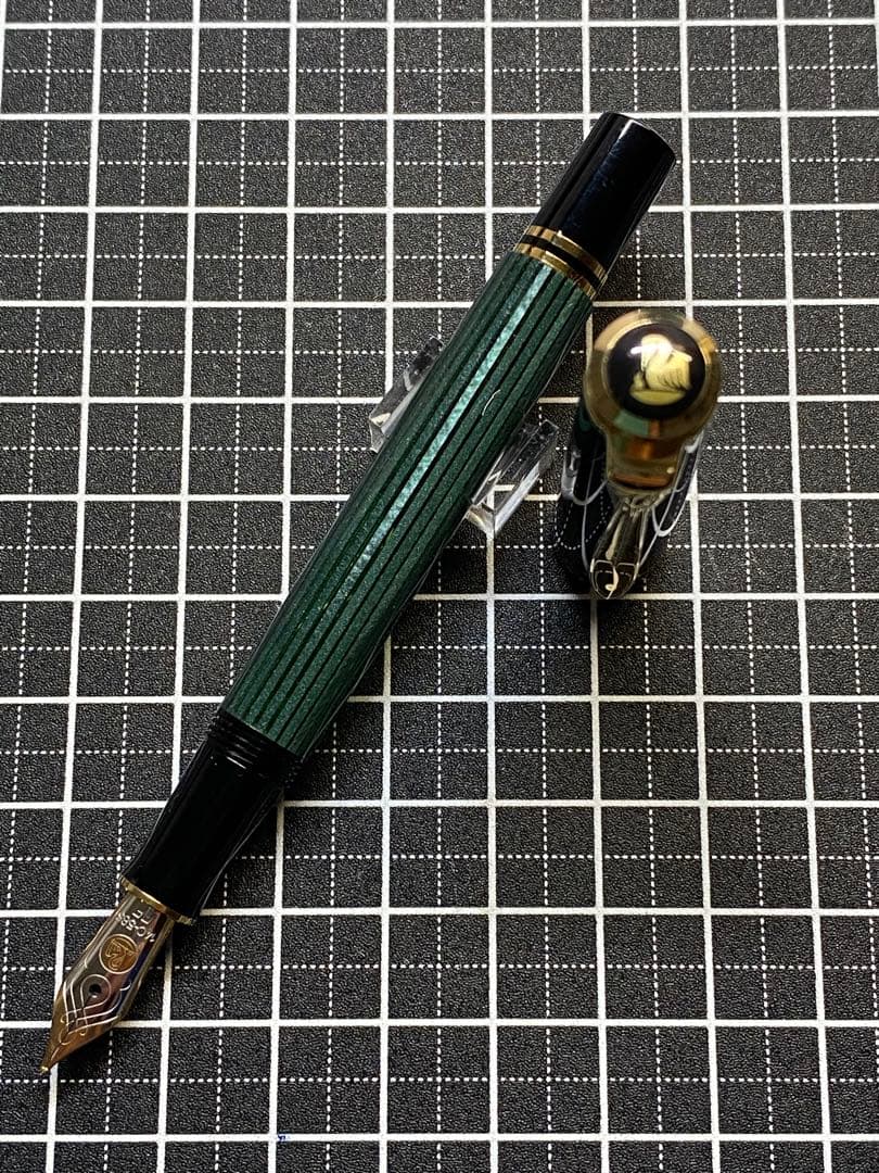 筆記具 PELIKAN Souveran M300 Green-Stripe FP