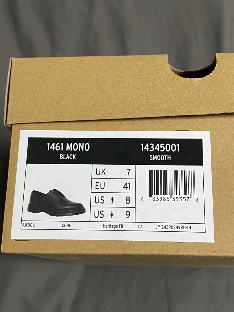 Dr. Martens 1461 MONO 3ホール ブラック US8