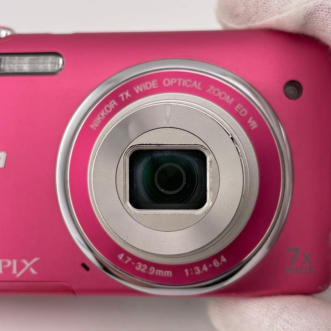 実写美⭕️【動作確認済】Nikon COOLPIX S3500 ピンク