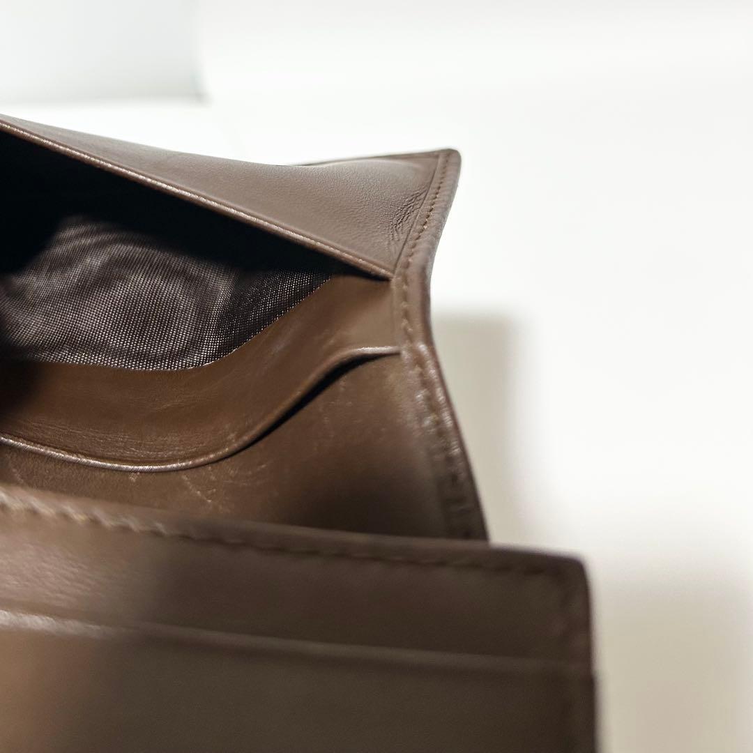 美品 GUCCI グッチ GG柄 キャンバス レザー カードケース 名刺入れ