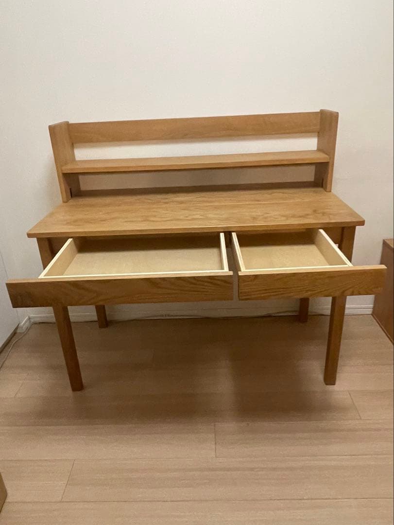 無印良品 木製デスク・上置き