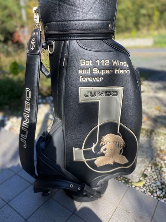 激レア！希少！ジャンボ尾崎112勝記念限定キャディバッグ ミエコウエサコ