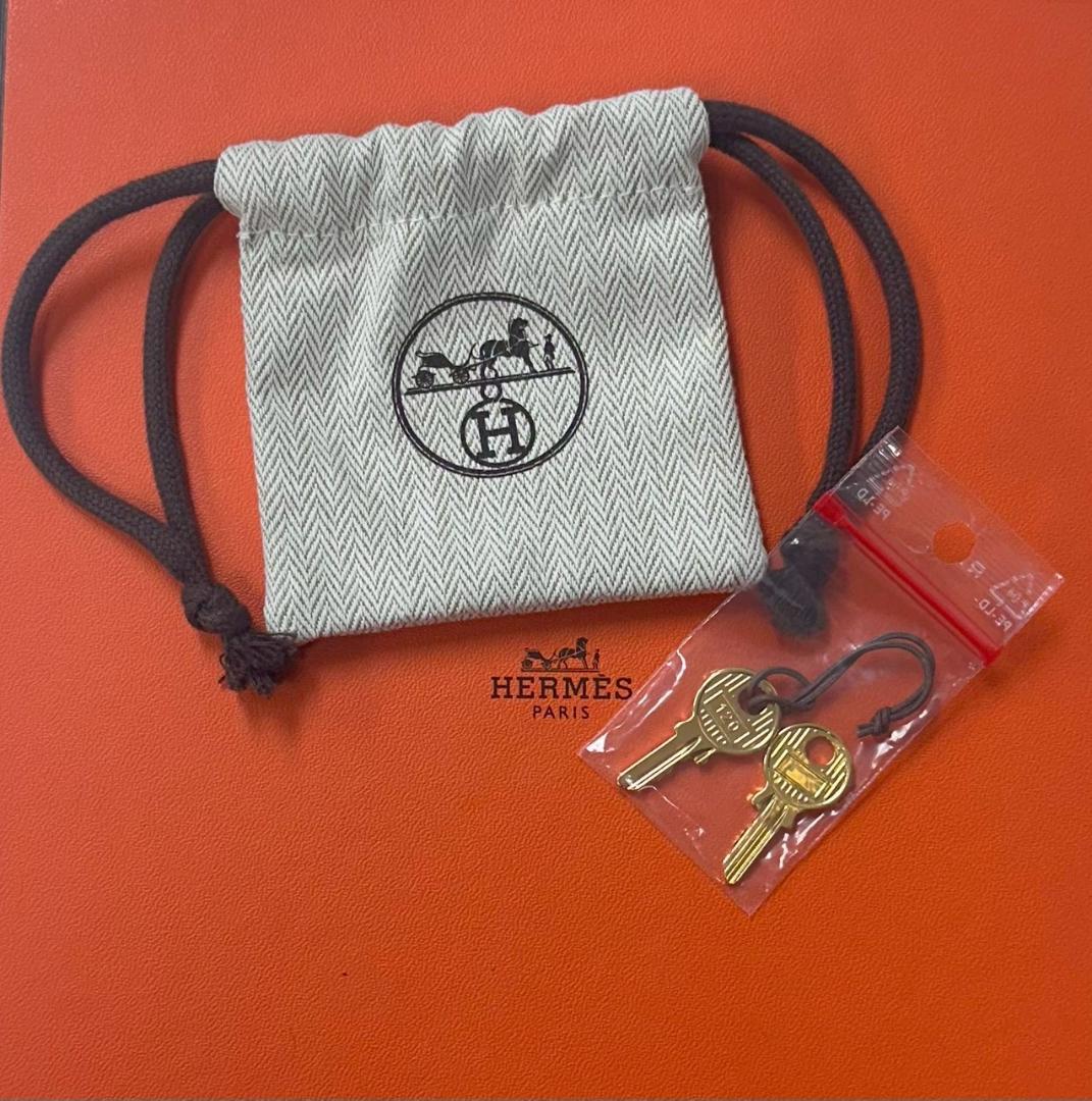 HERMES カデナ 120番 鍵のみ 保存袋付き 2個セット