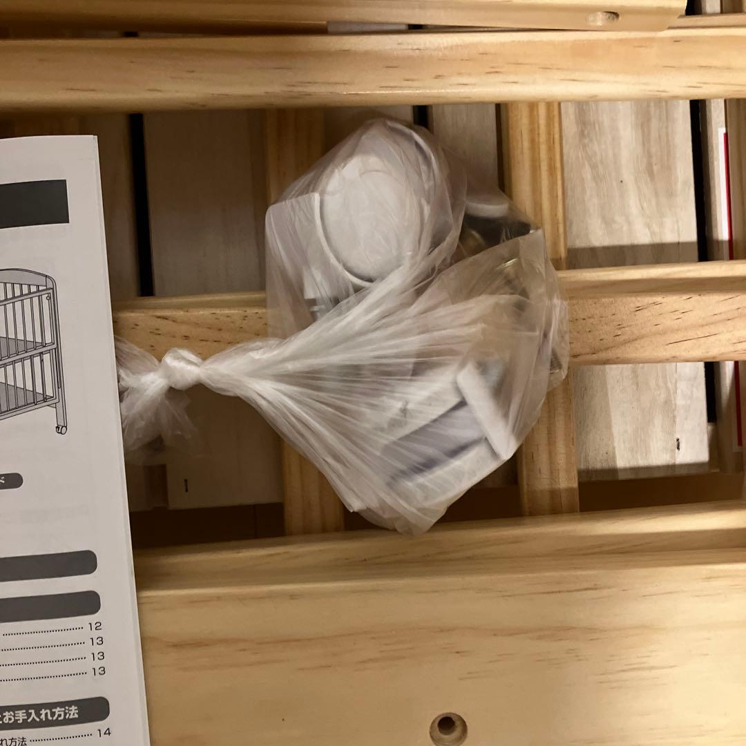 【ほぼ新品】KATOJI ハイポジションベビーベッド(広島市引渡値引