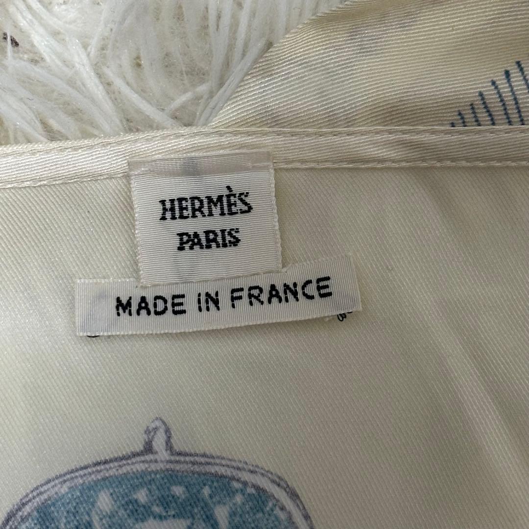 新品未使用タグ付き　エルメス　シルク100% カレ ワンピース ツイルレーヌ