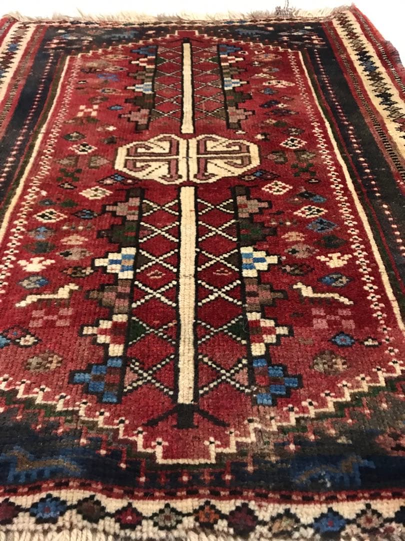 ペルシャ手織り絨毯　ビンテージ