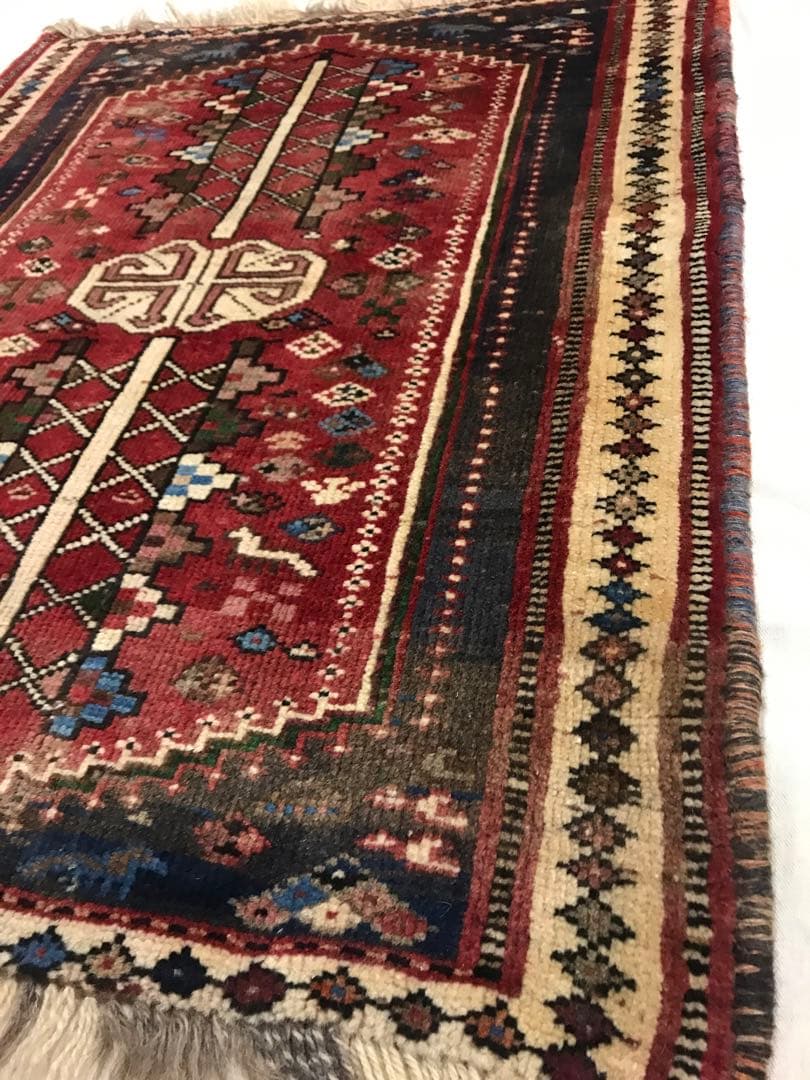 ペルシャ手織り絨毯　ビンテージ