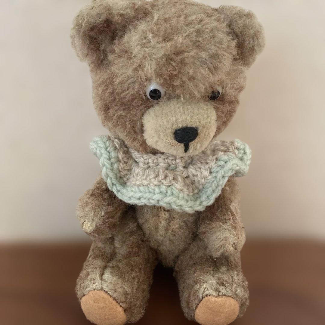 テディベア アンティーク ポンチ目のかわいい子