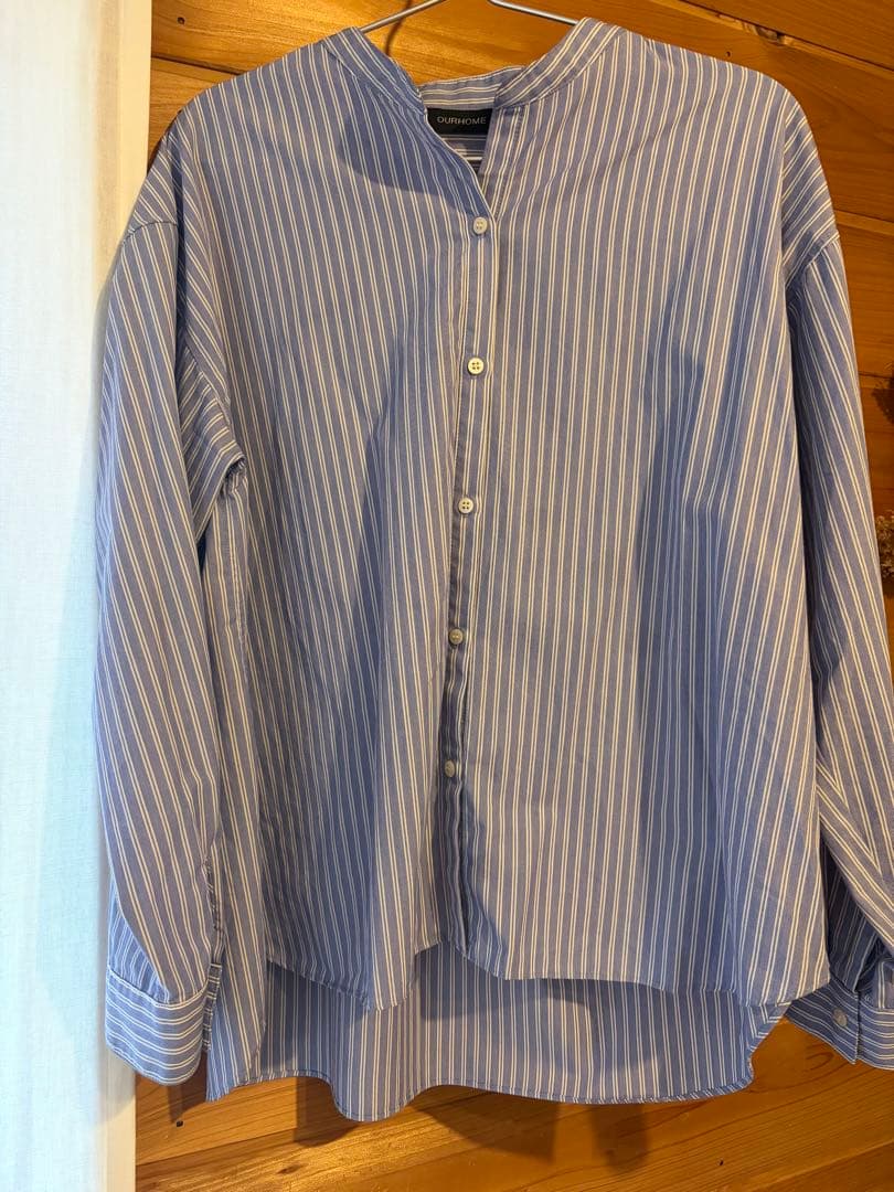 our 綿100%の播州織シャツ