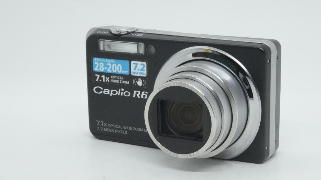 【A3196】 RICOH Caplio R6 ブラック リコー キャプリオ