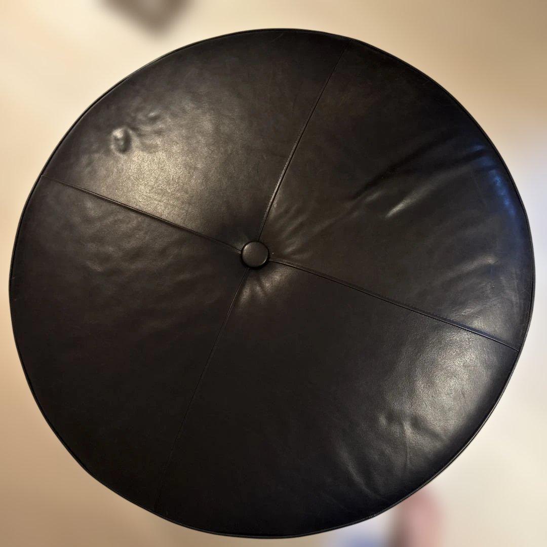ADAL 特注 円形レザー ドラムスツール