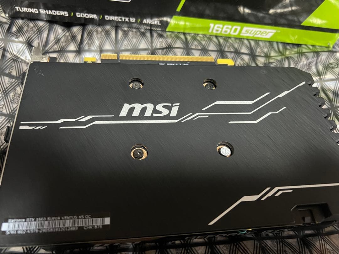 グラフィックボード・グラボ・ビデオカード GeForce GTX 1660 SUPER VENTUS XS OC MSI