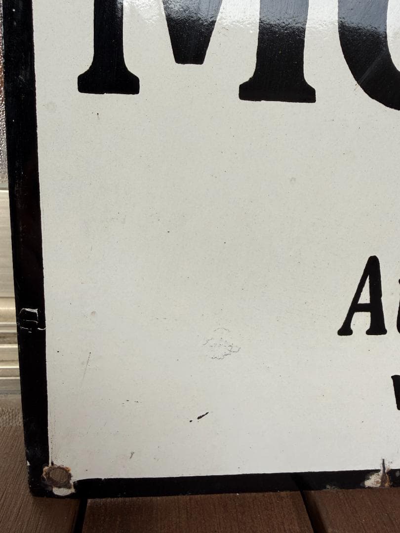 ガーゴイル モービルオイル ホーロー看板 61×45.5cm 世田谷ベース