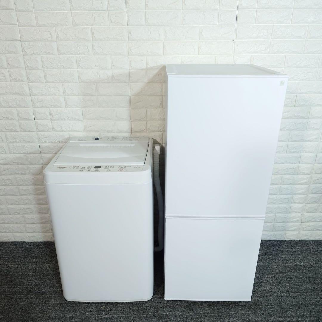 生活家電 2点セット 冷蔵庫 140L 洗濯機 6kg 高年式 家電 B072
