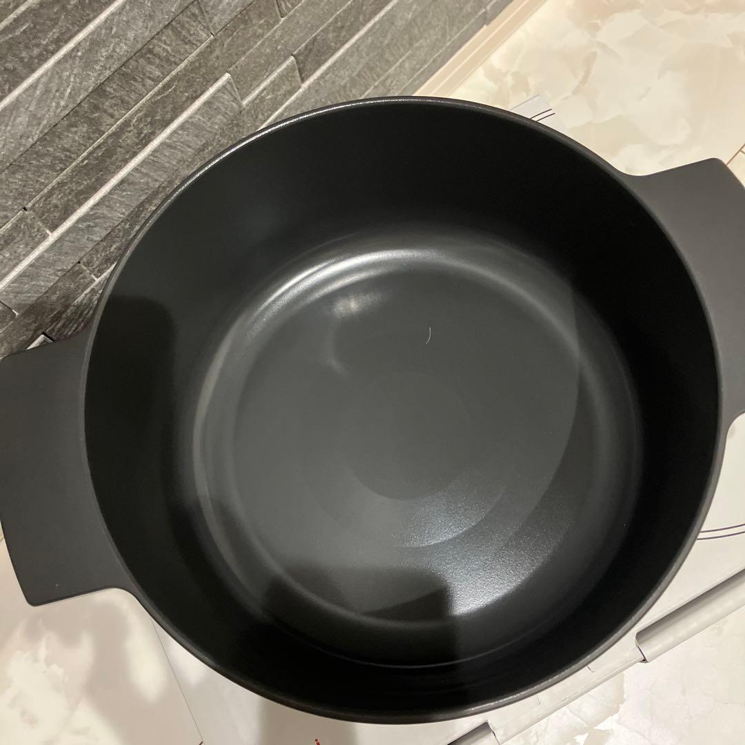 リンナイ■レジェロ Leggier無水調理鍋　黒 22cm美品