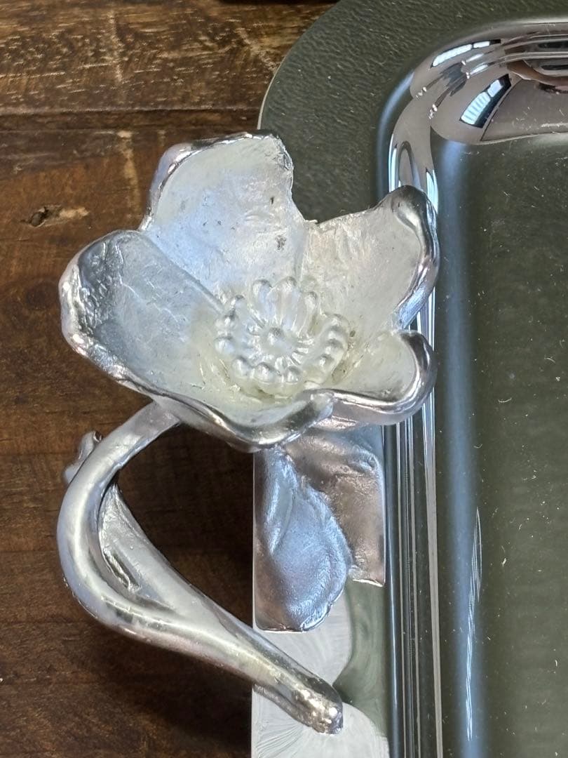 希少　クリストフル　ベルエポック　アネモネ　トレイ　美品