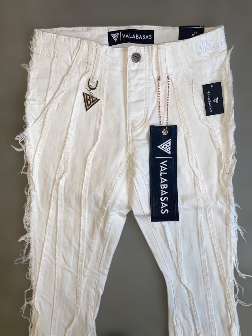 valabasasバラバサス スキニーフレアデニム ホワイト28 ラスト一点‼️