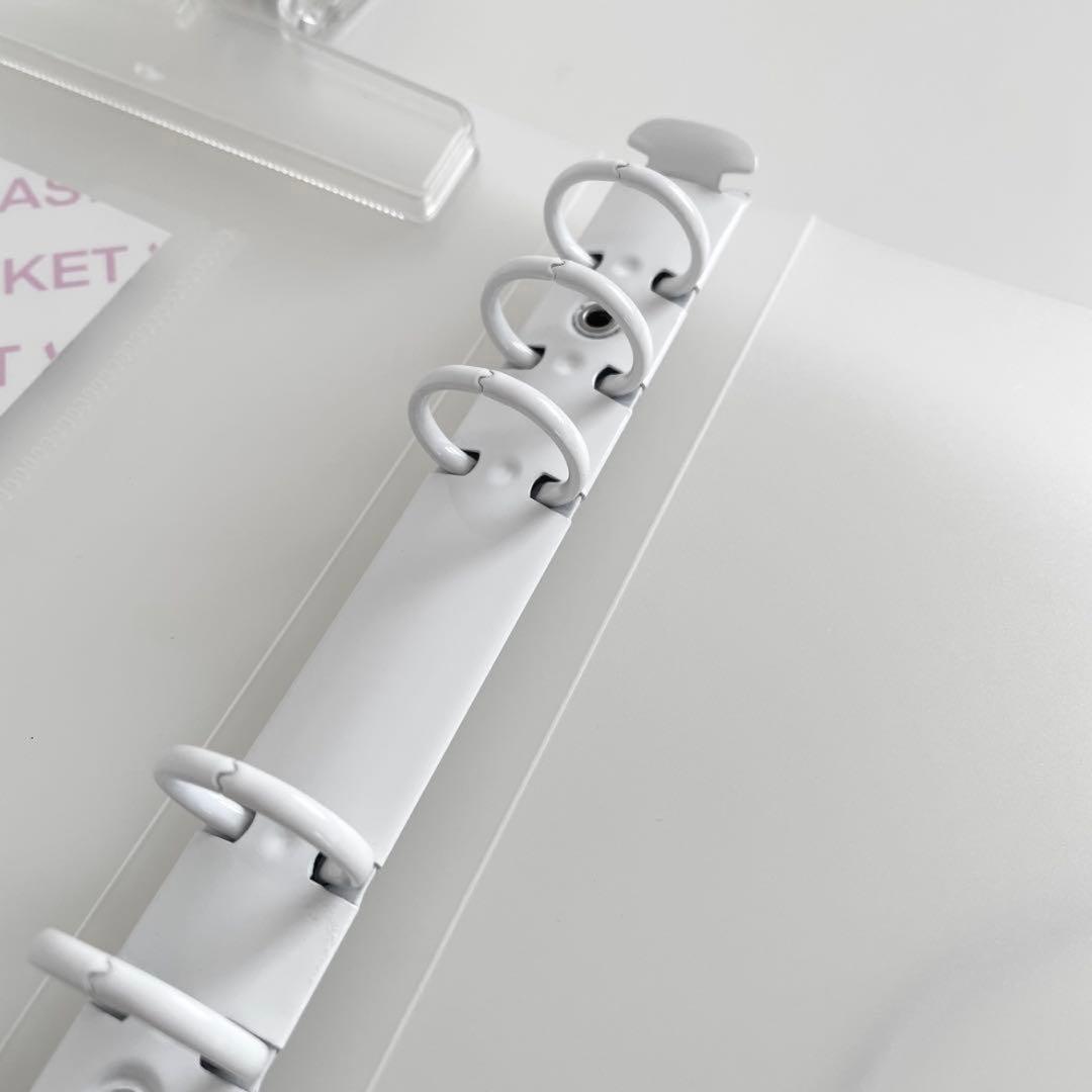 あーちゃ☆彡.。　韓国　貯金　ダブルリングバインダー　リフィル　白　19