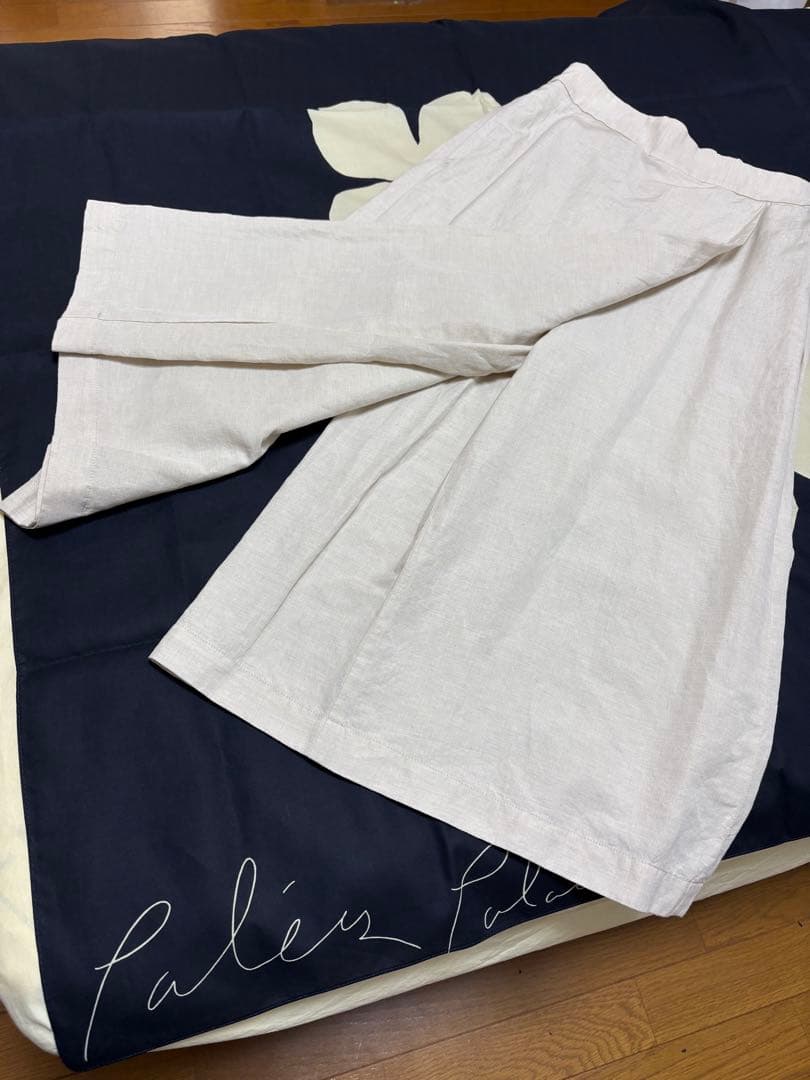 巻きスカート風ワイドパンツ