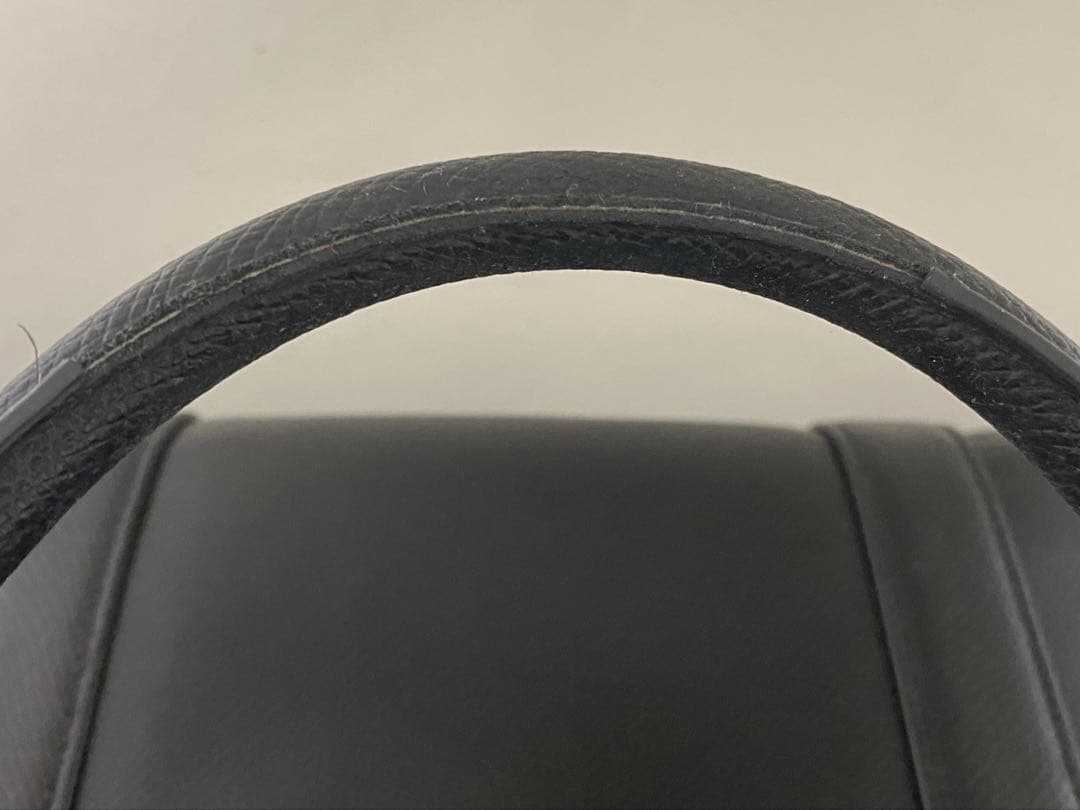 COACH コーチ ビジネスバッグ 黒 レザークロスグレーン ブリーフケース