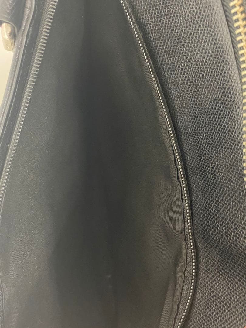 COACH コーチ ビジネスバッグ 黒 レザークロスグレーン ブリーフケース