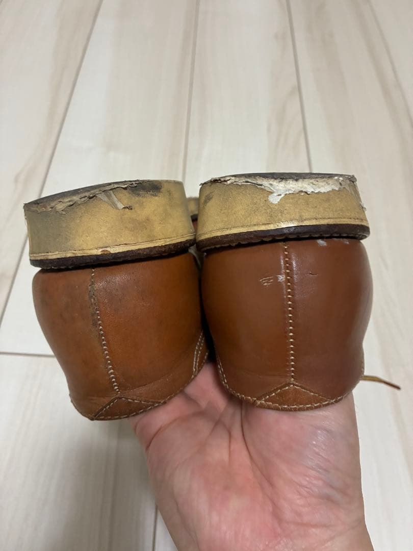 ビンテージ 黒タグ チペワ オックスフォード ローカット モカシン ブーツ