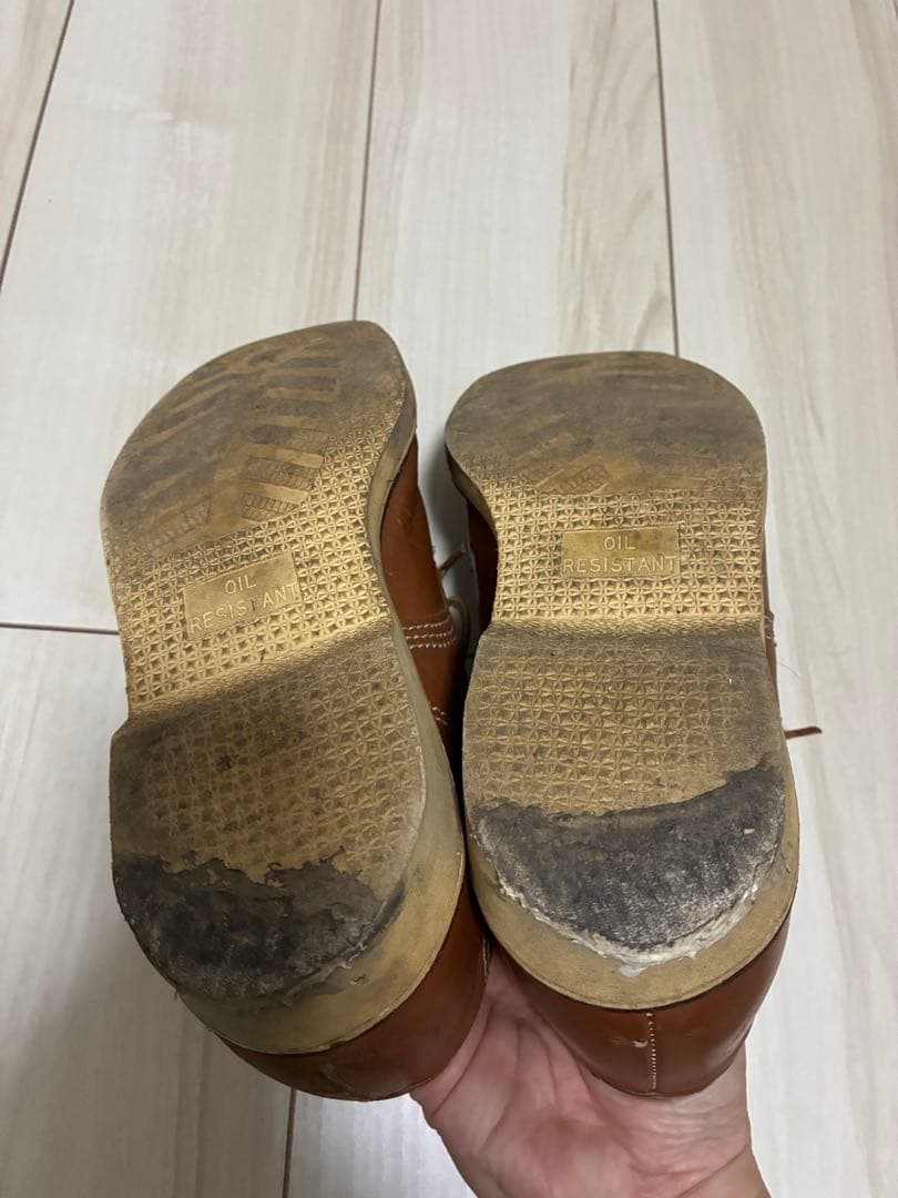 ビンテージ 黒タグ チペワ オックスフォード ローカット モカシン ブーツ